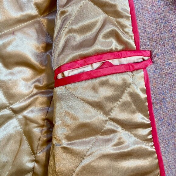 J Crew Nello Gori Purple Size 4 K0896 Lodge Coat Wool Blend - Preloved - Picture 4 of 16